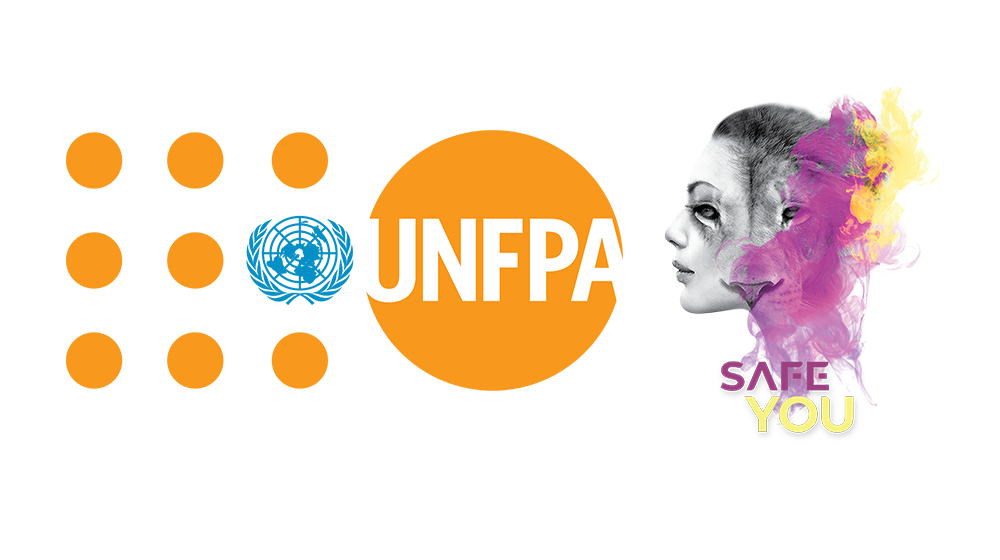 UNFPA and SafeYou logos
