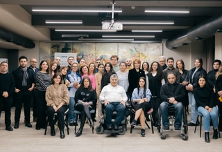 Group photo of the participants of the "Universal Design: a New Stage of Development" conference 