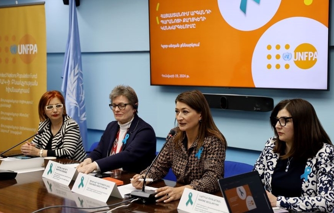 The round table dedicated to the prevention of cervical cancer in Armenia was chaired by the representatives of UNFPA and WHO