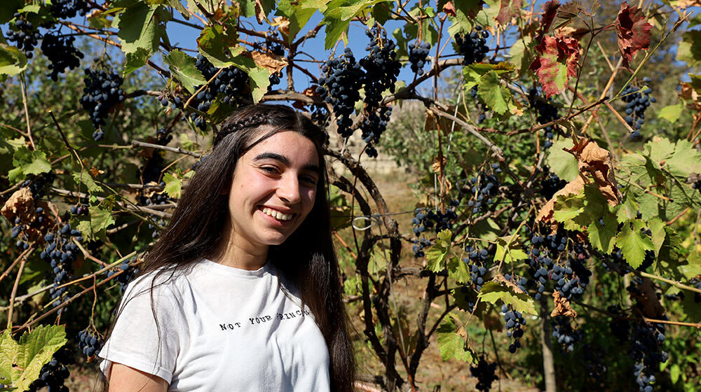 Sixteen-year-old Syune from Tegh village of Syunik region