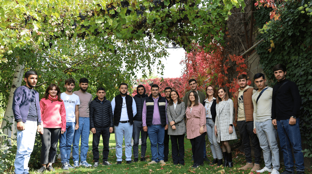 Project participants during the closure event in Gyumri 