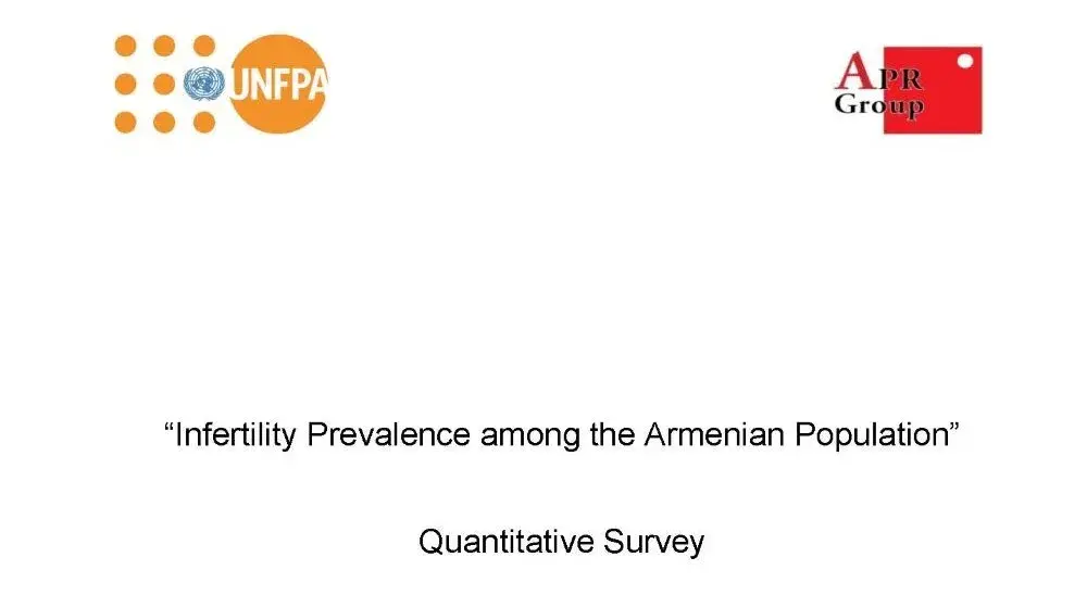 “Infertility Prevalence among the Armenian Population” Quantitative Survey